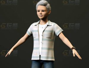 玩酷CG网—小男生C4D模型