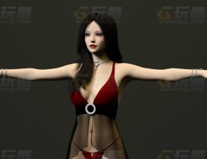 玩酷CG网—性感女优C4D模型