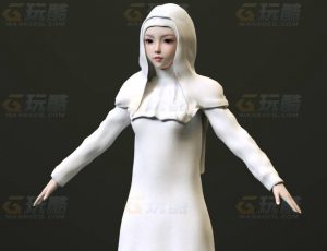 玩酷CG网—修女2C4D模型