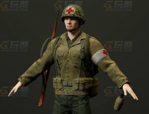 玩酷CG网—医疗兵C4D模型