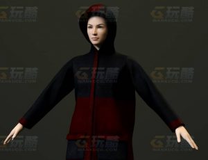 玩酷CG网—雨衣男C4D模型