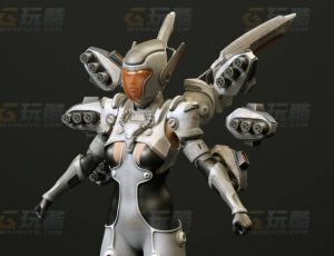 玩酷CG网—霸气装甲机器人C4D模型