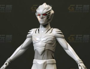 玩酷CG网—白虎战士C4D模型