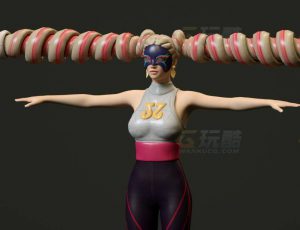 玩酷CG网—大辫子女C4D模型