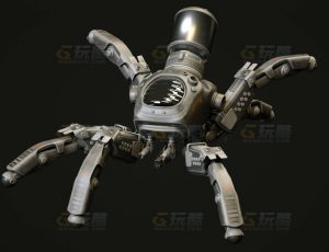 玩酷CG网—大型蜘蛛战甲C4D模型