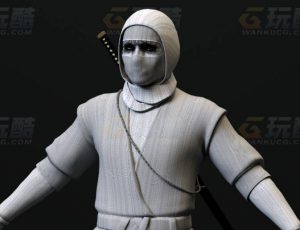 玩酷CG网—恶魔忍者C4D模型