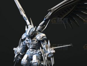 玩酷CG网—飞虎机甲C4D模型