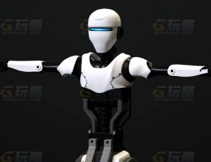 玩酷CG网—服务机器人C4D模型
