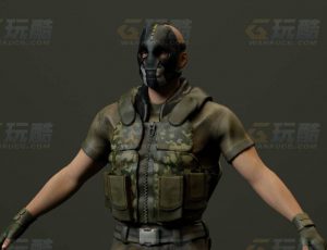 玩酷CG网—格斗特警C4D模型