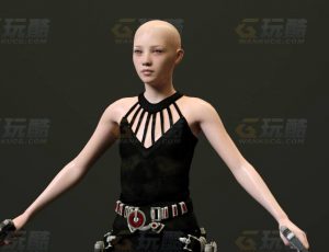 玩酷CG网—光头女枪手C4D模型
