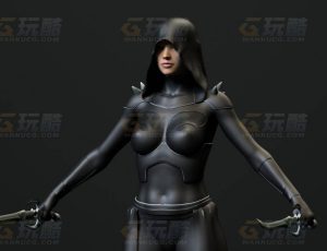 玩酷CG网—黑暗忍者C4D模型