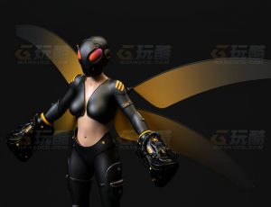 玩酷CG网—黄蜂机器人C4D模型