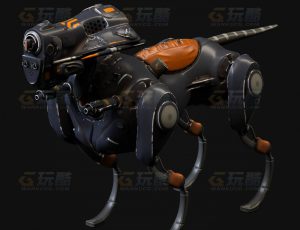 玩酷CG网—机械狗C4D模型