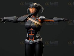 玩酷CG网—机械狂战士C4D模型