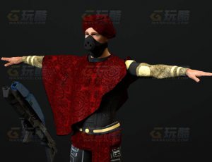玩酷CG网—拉丁赛博枪手C4D模型