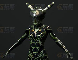 玩酷CG网—纳米机器人8C4D模型