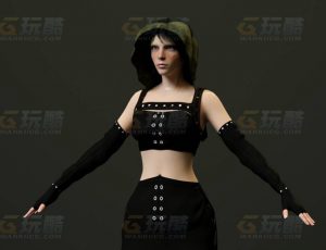 玩酷CG网—女冒险者2C4D模型