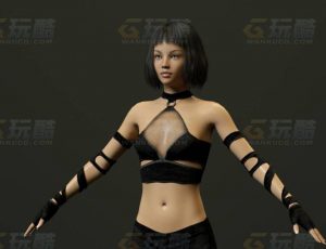 玩酷CG网—女特工C4D模型