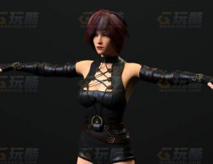 玩酷CG网—女特工下属C4D模型