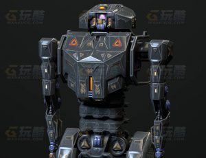 玩酷CG网—螃蟹机甲人C4D模型