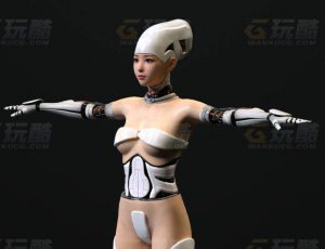 玩酷CG网—赛博超级改造人C4D模型