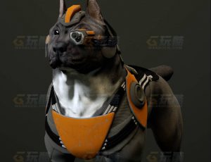 玩酷CG网—赛博狗2C4D模型