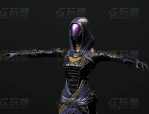 玩酷CG网—赛博流浪者1C4D模型