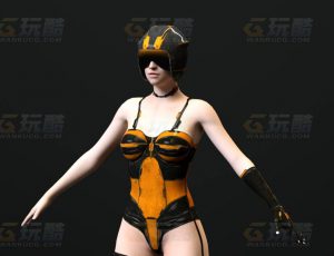玩酷CG网—赛博女6C4D模型
