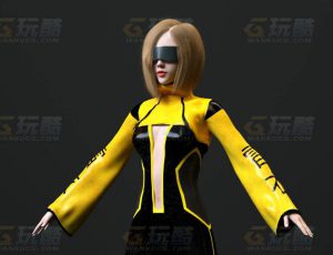 玩酷CG网—赛博女8C4D模型