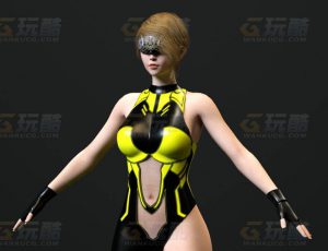玩酷CG网—赛博女12C4D模型