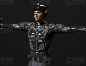 玩酷CG网—赛博战警C4D模型