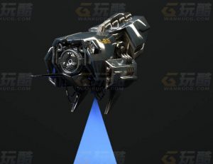 玩酷CG网—摄像头小机器人C4D模型