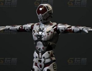 玩酷CG网—太空机械人C4D模型