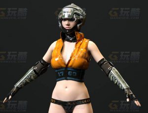 玩酷CG网—坦克装甲员C4D模型