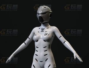 玩酷CG网—头盔铠甲人C4D模型