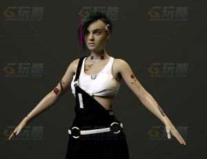 玩酷CG网—小瘪三改造女C4D模型