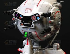 玩酷CG网—小飞胖机器C4D模型