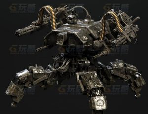 玩酷CG网—小狼蛛机甲C4D模型