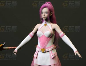 玩酷CG网—小仙女2C4D模型