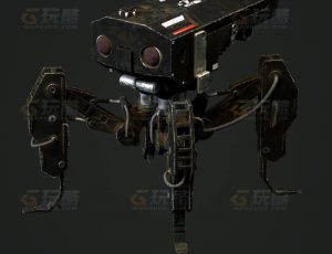 玩酷CG网—小型螃蟹机甲C4D模型