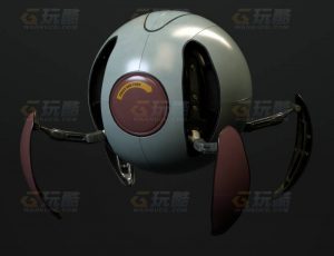 玩酷CG网—小型蜘蛛机器人C4D模型