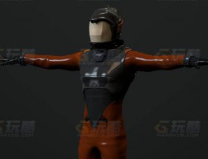 玩酷CG网—宇航员1C4D模型