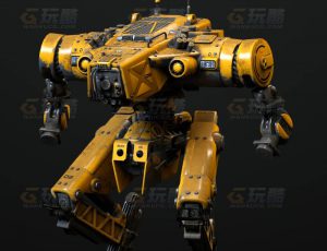 玩酷CG网—战斗机甲1C4D模型