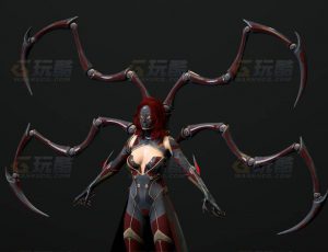 玩酷CG网—蜘蛛机甲人C4D模型