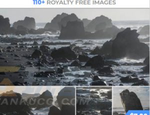 玩酷CG网—119组朦胧日落海岸岩层高清参考图片合集