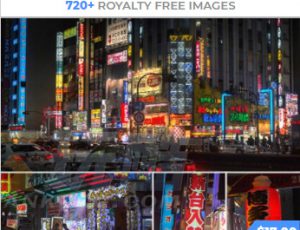 玩酷CG网—853组博赛朋克东京城市建筑街拍高清参考图片合集