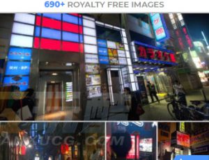 玩酷CG网—690组博赛朋克东京城市建筑街拍高清参考图片合集第二季