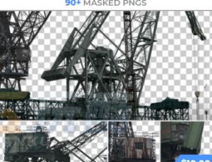 玩酷CG网—93组港口船坞起重机高清参考图片合集