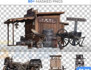 玩酷CG网—85组狂野西部车辆工具高清参考图片合集