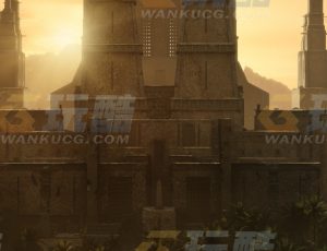 玩酷CG网—古代神殿建筑模型